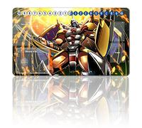 Gioco da tavolo Digimon + Gift Free Bag,TCG Card Game Table Mat Dimensioni 60 x 35 cm Mouse Pad compatibile con MTG TCG Digimon with Card Zone (1961459)