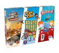 Gioco da Tavolo Falomir Coloca 4, Hundir los Barcos y Cuál es cuál [ES]