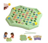 Gioco da tavolo Flip Match, gioco di memoria a scacchi con animali, gioco di memoria a scacchi con abbinamento for 4 giocatori(Green-Vehicle)