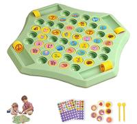 Gioco da tavolo Flip Match, scacchi di memoria su tavola di carte, 52 pezzi di scacchi di memoria Flip, gioco da tavolo Flip di frutta e animali for bambini(Animal)