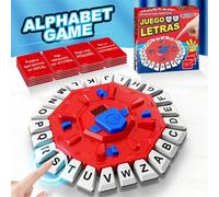 Gioco da tavolo girevole spagnolo, 2 modalità - risposta in 10 secondi e modalità bomba, gioco interattivo veloce di gruppo, 36 scene divertenti e timer, gioco di puzzle con strategia di costruzione d