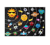 Gioco da tavolo in feltro 3D con tabellone per storie - Tabellone per storie in feltro ṕer bambini, Attività da parete sensoriale p̀er imparare a raccontare śtorie, Ţabellone ďa parete sensoriale