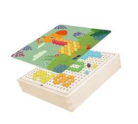 Gioco da Tavolo in Legno di Funghi, Inserisci Puzzle Colorati per Favorire la Tua Immaginazione (Foresta)