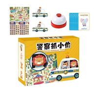 Gioco da Tavolo Interattivo - Cattura Il Ladro Gioco da Tavolo Interattivo per Famiglie - Giocattoli Educativi per Bambini, Attività Prescolastiche per Due Giocatori, Giochi Divertenti per Serate in F