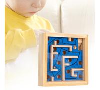 Gioco da tavolo labirinto in legno Montessori giocattolo labirinto di biglie