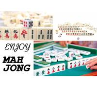 GIOCO DA TAVOLO MAHJONG 麻将-麻雀 144 TESSERE 2 DADI