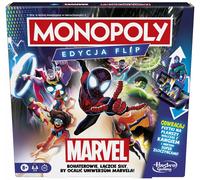 Gioco da tavolo Monopoly di Hasbro, edizione Marvel Flip F9931, versione polacca