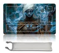 Gioco da tavolo MTG, tappetino da gioco + sacchetto impermeabile gratuito, bordi smussati, superficie in gomma liscia, MTG, PlayMat con Zona, carte da collezione e accessori (An Original MTG Playmat)