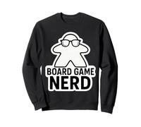 Gioco da Tavolo Nerd Divertente Meeple Nerd Occhiali da Tavolo Geek Divertimento Felpa