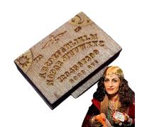Gioco Da Tavolo Ouija In Legno, Tavola Parlante In Legno Stile Teschio Ouija Da 3,5x2,3x1 Cm Con Planchette, Tavola Per Divinazione Con Messaggio Metafisico, Bacheca Classica Per La Caccia Agli Spirit