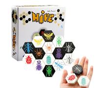 Gioco da tavolo per alveare | Gioco Hive | Gioco di strategia Hive portatile | Scacchi alveari in legno - Per viaggiare in tasca e combattimenti rapidi per 2 persone