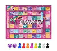Gioco da tavolo per bere, giochi da tavolo da bere per adulti,giochi di coppie gioco da tavolo tappetini in pelle | Gioco interattivo Divertenti Giochi da tavolo da Bere per gli oltre 14 anni