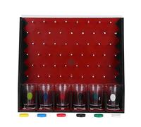 Gioco da Tavolo per Bere, Gioco di bevute a Colpi per Feste, Gioco interattivo in Legno con 6 Bicchieri per addii al Celibato, Compleanni e intrattenimento di Gruppo