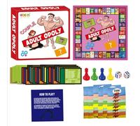 Gioco da tavolo per coppie, gioco per due giocatori, gioco da tavolo per adulti migliorato, gioco da festa per coppie, gioco da tavolo Monopoly per adulti per rilassarsi e divertirsi a casa (rosa)