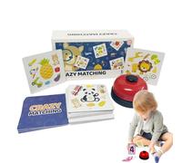 Gioco Da Tavolo Per Genitori E Bambini - Gioco Di Carte Con Abbinamento Modelli,Gioco Educativo Interattivo Con Campanello Sonoro Per Bambini Ragazzi E Famiglie