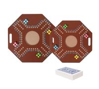 Gioco Da Tavolo Per Scacchi Con Perline - Gioco Di Da Tavolo Pieghevole In Legno | Scacchiera Ďa Viaggio, Kit Di Giocattoli Mentali Educativi Per Bambini 3 Anni In Su, Set Ďi Giochi Ṕer