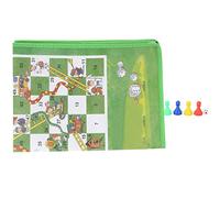 Gioco da tavolo per scacchi con scala a forma di serpente, tessuto non tessuto di alta qualità, resistente, lavabile, pieghevole, portatile, per bambini, famiglia, giochi per