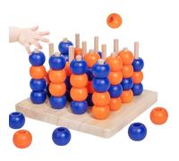 Gioco da tavolo per viaggi di vacanza 4 in - Puzzle di 3D, gioco di connessione classico, tavolo interattivo, pensiero logico | Gioco di scacchi educativo rompicapo per viaggi di