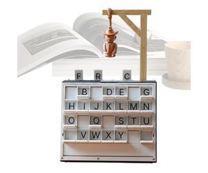 Gioco da tavolo portatile a forma di libro - gioco per feste per divertimento ortografico, pratico per viaggi, per feste, riunioni e serate in famiglia, per uomini e donne