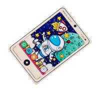 Gioco da tavolo puzzle in legno, gioco di puzzle in legno per bambini, gioco da tavolo puzzle 2D, gioco di puzzle di design a forma di telefono cellulare del fumetto per la casa, le scuole e le