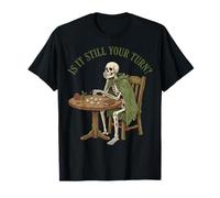 Gioco da Tavolo Scacchi è Ancora Il Tuo Turno AFK Gaming Skeleton Maglietta