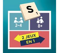 Gioco da Tavolo Scrabble Classic 2 in 1 Reversibile Mattel