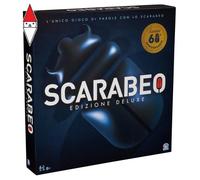 Scarabeo deluxe 60° anniversario, gioco da tavola classico con plancia girevole,