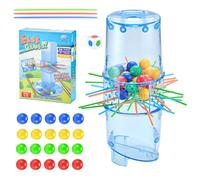 Gioco Da Tavolo Sticks - Bastoncini Mikado Da 10,63 Pollici 41 Pezzi Giochi Tradizionali Per Famiglie | Gioco Di Equilibrio Familiare In ABS - Giochi Di Impilamento Con Di Perline In Stile Legno