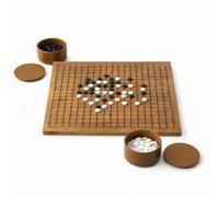 Gioco da Tavolo Strategia Pietre Pedine Accessori Mdf Legno Imitazione Giada Superficie Testurizzata E Stabile Concentrazione E Logica Adatto per Ritrovi tra Amici, style to 4