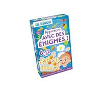 Gioco da tavolo Tactic IQ Bingo Impariamo con enigmi, da 2 a 6 giocatori, 100 sfide, gioco di logica per bambini 8-12, carte bingo e gettoni, multicolore - Nouvo