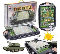 GIOCO DA TAVOLO TANK BATTLES DUE CANNONI SFERE DI FERRO CARRI ARMATI GIOCO PER F