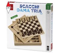 GIOCO DA TAVOLO TEODOMIRO DAL NEGRO SCACCHI DAMA TRIA 30X30
