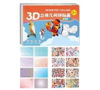 Gioco da Viaggio,Giochi di Carta Educativi Interattivi | Rompicapo e Giochi da Tavolo | Kit Creativo di Collage con Forme Geometriche per Scuola 'Infanzia, Asilo, Compleanno, Natale,