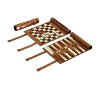 Gioco Da Viaggio - Scacchi - Backgammon E Set Di Dama - Arrotolabile