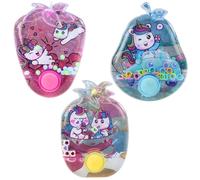 Gioco d'acqua tascabile con motivo decorato di unicorni