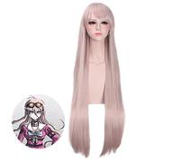 Gioco Danganronpa V3: Killing Harmony Iruma Miu Parrucche Parrucca da cosplay lunga 100 cm per parrucca da festa in costume di Halloween Hiart