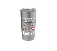 Gioco d'azzardo del casinò per il mio prossimo viaggio di crociera Poker Chips Win Bicchiere termico in acciaio inox doppia parete