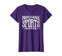 Gioco D'Azzardo Sportivo - Scommesse Sportive - Scommesse Sportive Maglietta, Donna, Viola, XL