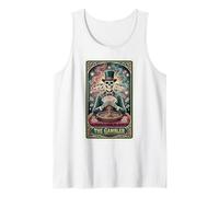 Gioco D'Azzardo Tarocchi Il Teschio Scheletro Giocatore Canotta