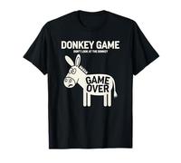 Gioco degli asini Don't Look At The Donkey, Funny Donkey Maglietta