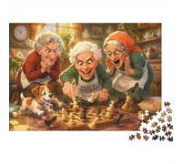 Gioco degli scacchi da 1000 pezzi, mini puzzle per adulti | carta da 70 x 50 cm, decorazione per ufficio, vestibilità perfetta, regalo per amici, antistress