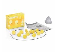 Gioco degli scacchi magnetico con 20 pezzi magnetici e corda, gioco degli scacchi educativo, giochi da tavolo for l'allenamento della logica, for picnic, casa(Yellow B)