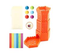 Gioco dei Bastoncini,Giocattolo torre caduta di palline con bastoncini per bambini - Gioco motricità fine | per Pensiero Strategico, Abilità Motoria Fine, Coordinazione Occhio-Mano, per Casa Scuola As