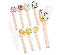 Gioco Del Cannello Palline - Set da 8 per Giochi di Equilibrio e Abilità,Gioco Di Abilità Con Cannello E Palline - Per Interni Casa Scuola Asilo Serate In Famiglia Riunioni Compleanno Natale Capodanno