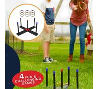 Gioco del lancio dell'anello all'aperto per bambini e adulti, per