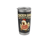 Gioco del pollo Don't Look at The Chicken Funny Chicken Bicchiere termico in acciaio inox doppia parete