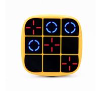 Gioco del Tris, Console di Gioco Portatile Elettronica Giochi da Viaggio Portatili Educativi Giocattoli Fidget Gioco da Tavolo Puzzle Regalo per Bambini Adulti Tutte le Età (Giallo)