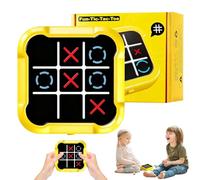 Gioco del Tris,Tris Elettronico Tic Tac Toe Console Portatile per Puzzle 3 In 1 Giochi Viaggio in Auto Giochi da Tavolo Crescita Educativa Memoria Giochi Fidget Toy per Bambini e Adulti