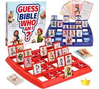 Gioco della Bibbia, Indovina Chi? Indovina i 24 Personaggi Biblici Classici con le Loro Storie e Versetti Biblici. Un Divertente Gioco da Tavolo per Tutta la Famiglia (1 set)