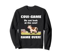 Gioco della Mucca Non Guardare Il Gioco della Mucca Oltre Il Gioco a 8 Bit Felpa